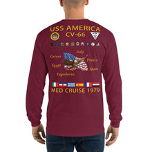 Load image into Gallery viewer, USS America (CV-66) 1979 Long Sleeve Cruise Shirt