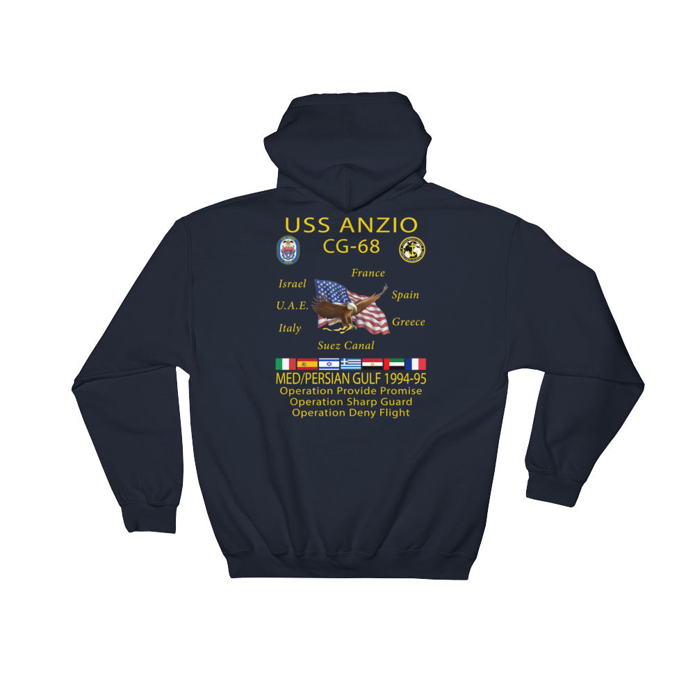 USS Anzio (CG-68) 1994-95 Cruise Hoodie