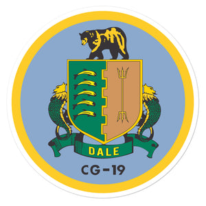USS Dale (CG-19) Ship's Crest Vinyl Sticker