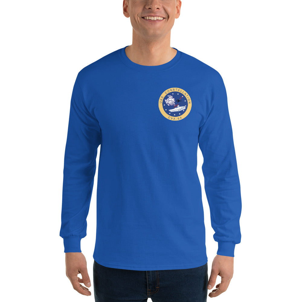 USS Constellation (CVA-64) 1973 Long Sleeve Cruise Shirt