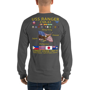 USS Ranger (CVA-61) 1969-70 Long Sleeve Cruise Shirt