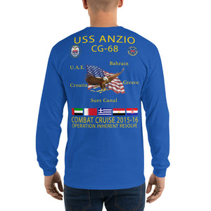USS Anzio (CG-68) 2015 Long Sleeve Cruise Shirt