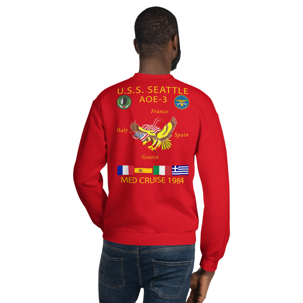 USS Seattle (AOE-3) 1984 Cruise Sweatshirt
