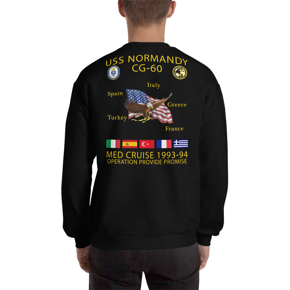 USS Normandy (CG-60) 1993-94 Cruise Sweatshirt