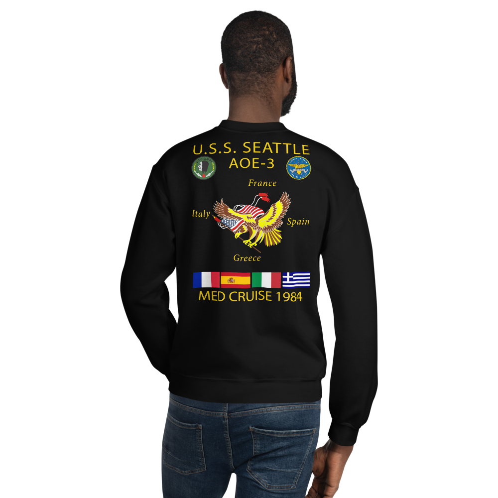 USS Seattle (AOE-3) 1984 Cruise Sweatshirt