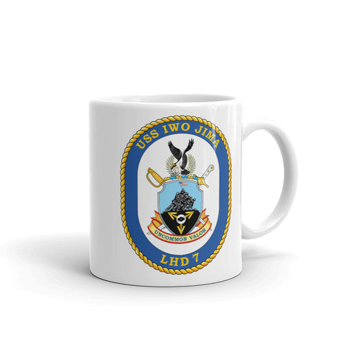 USS Iwo Jima (LHD-7) Ship's Crest Mug