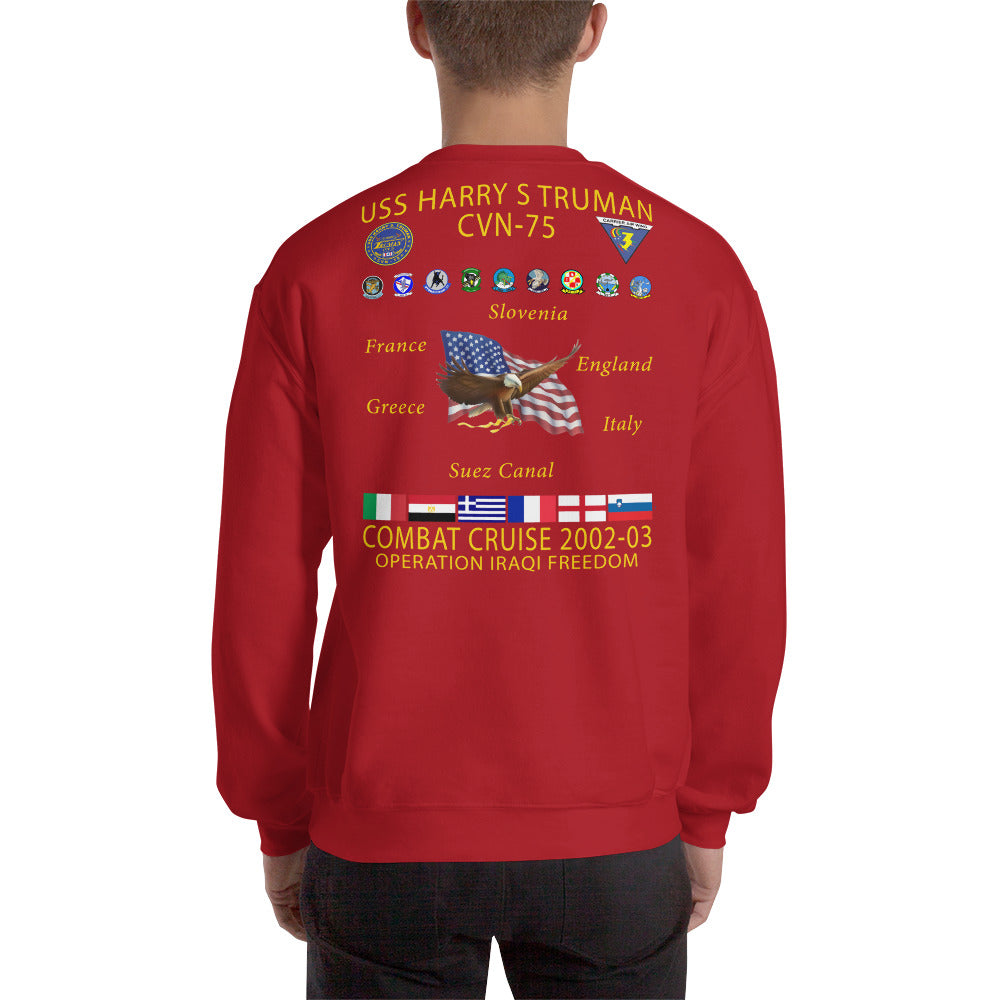 USS Harry S. Truman (CVN-75) 2002-03 Cruise Sweatshirt