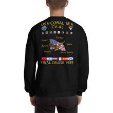 Load image into Gallery viewer, USS Coral Sea (CV-43) 1989 Cruise Sweatshirt