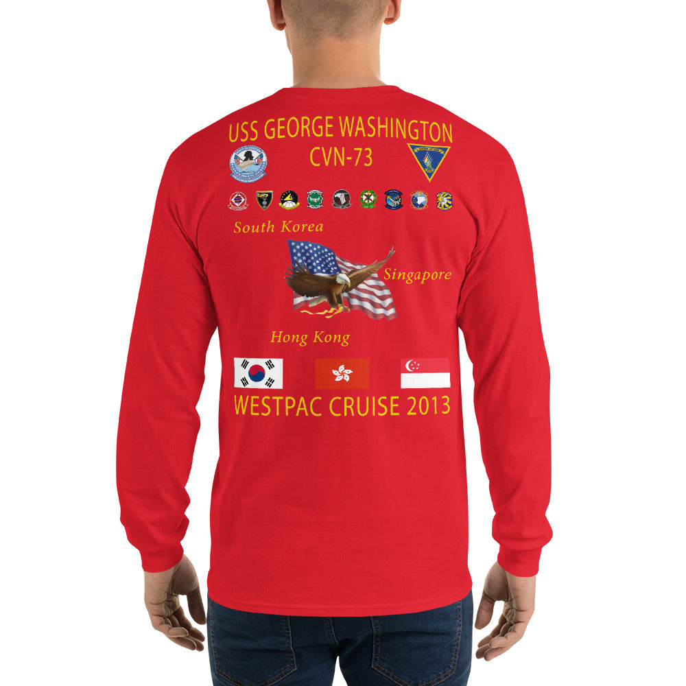 USS George Washington (CVN-73) 2013 Long Sleeve Cruise Shirt