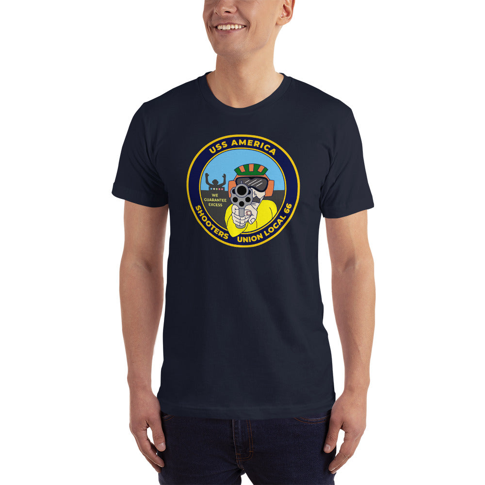 USS America (CV-66) Shooters Union Local 66 T-Shirt