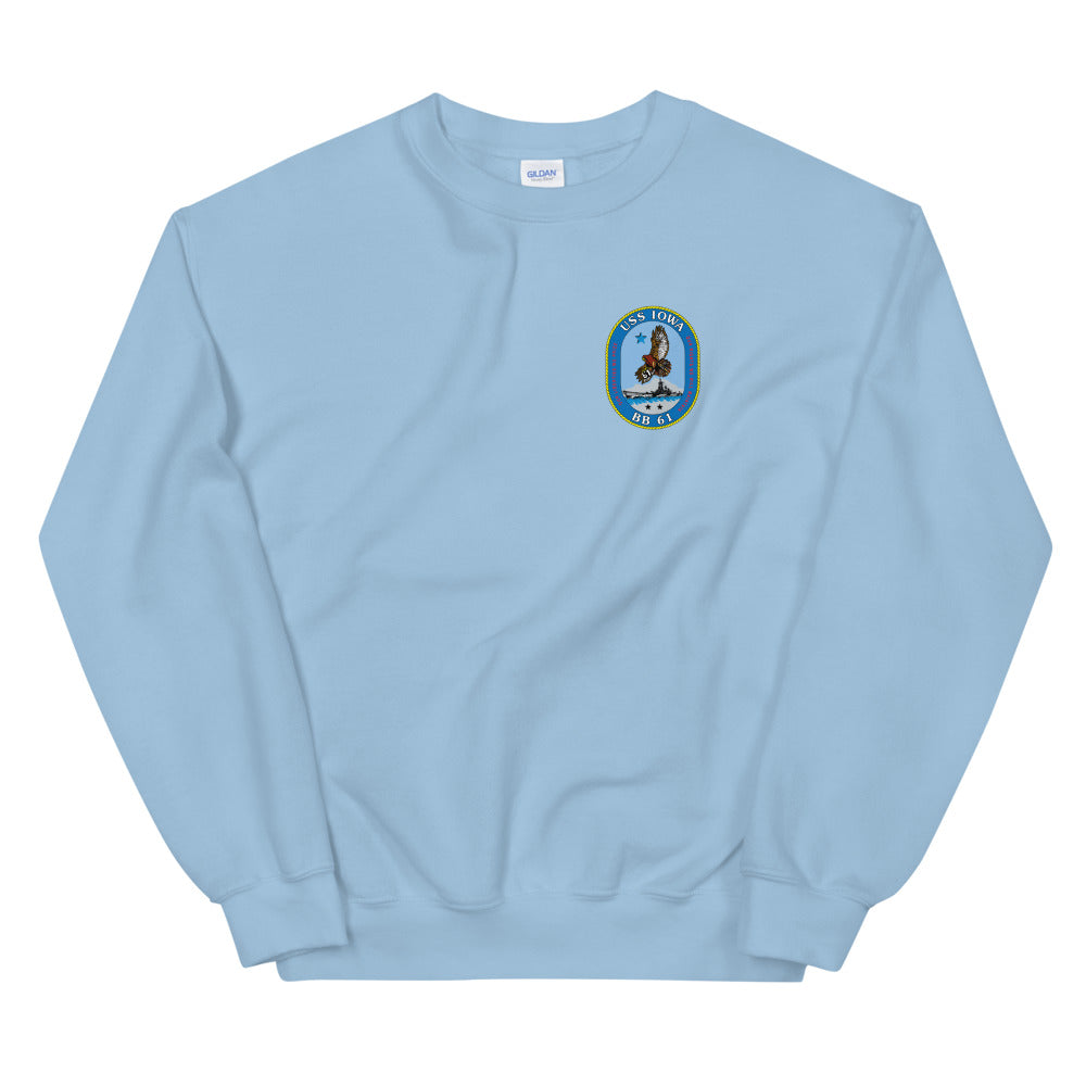 USS Iowa (BB-61) Ship's Crest Sweatshirt