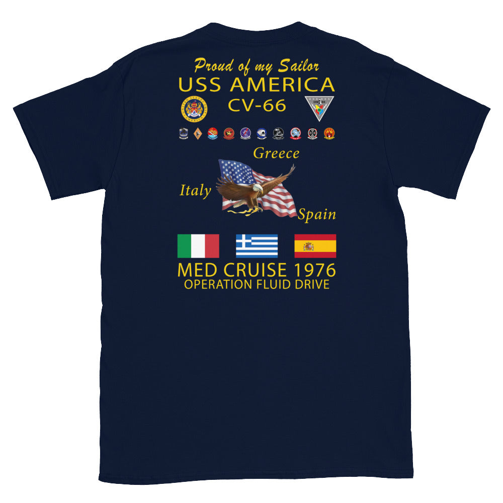 USS America (CV-66) 1976 Cruise Shirt - FAMILY