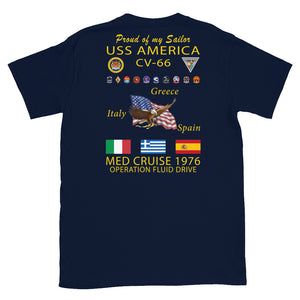USS America (CV-66) 1976 Cruise Shirt - FAMILY