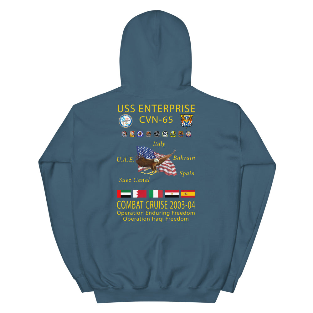 USS Enterprise (CVN-65) 2003-04 Cruise Hoodie