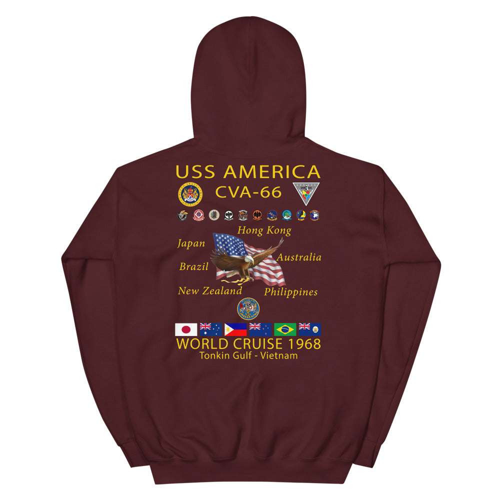 USS America (CVA-66) 1968 Cruise Hoodie