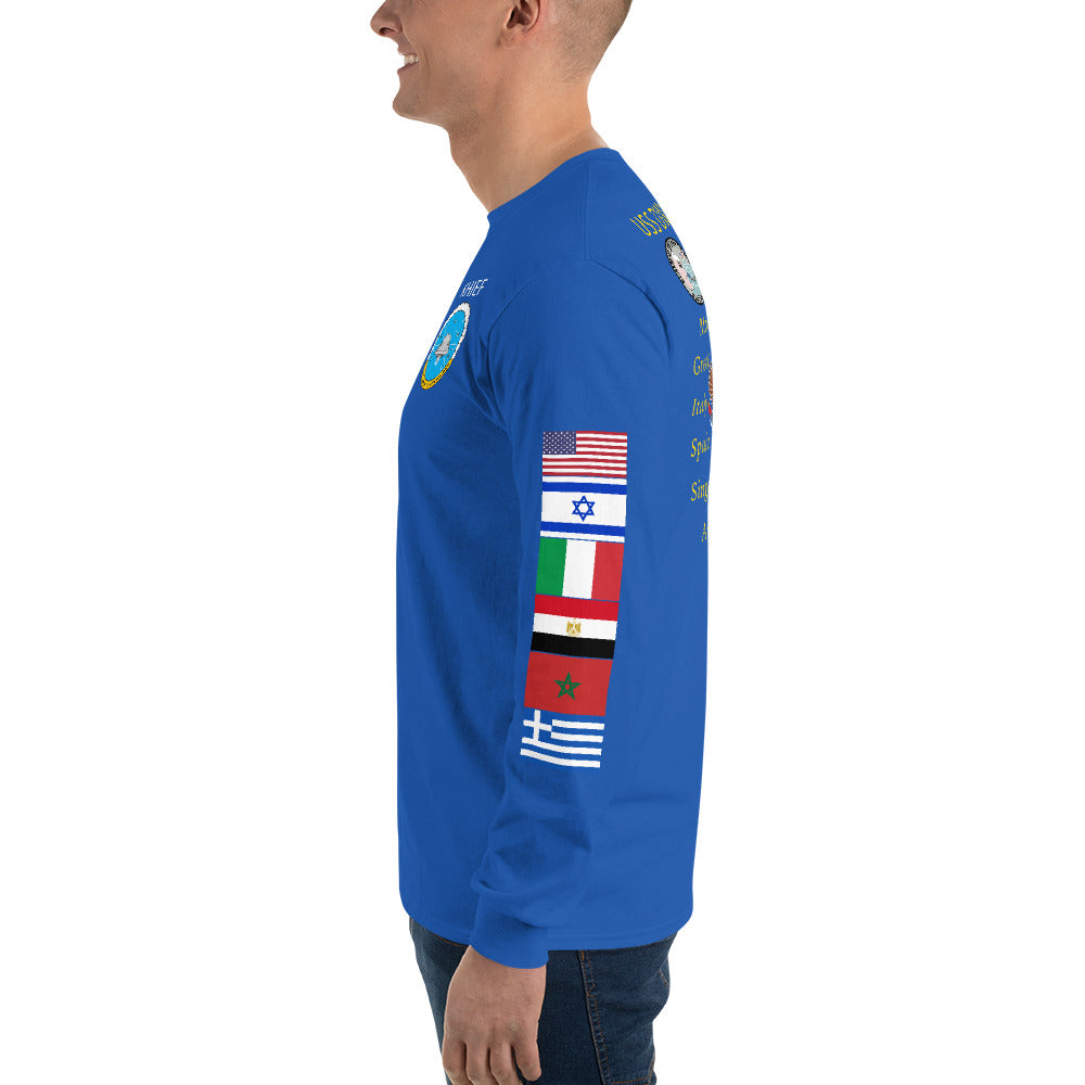 IKE CUSTOM w/FLAGS - E HUGHES - Long Sleeve Shirt