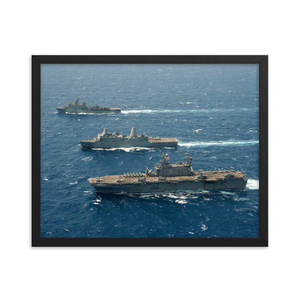 USS Peleliu (LHA-5) Framed Ship Photo