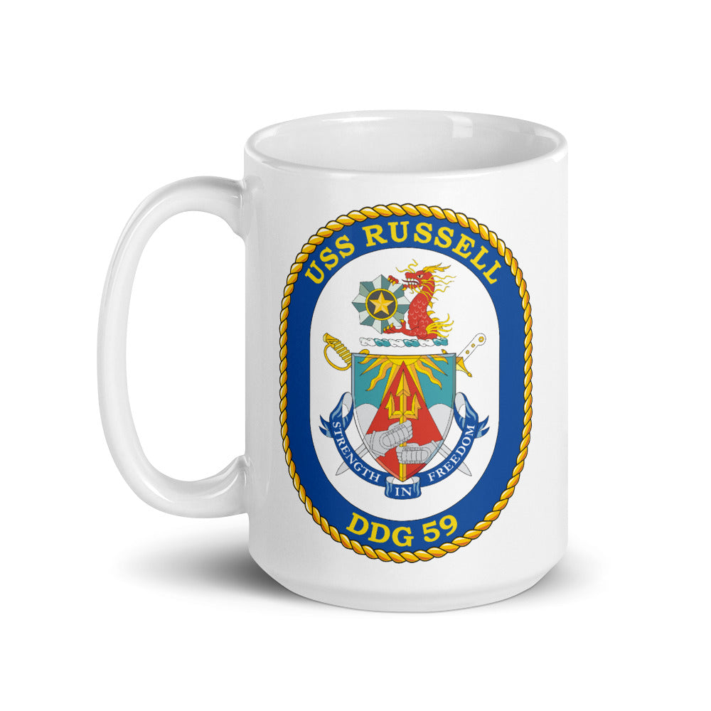 USS Russell (DDG-59) Ship's Crest Mug