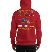 Load image into Gallery viewer, USS Independence (CV-62) 1975-76 Cruise Hoodie