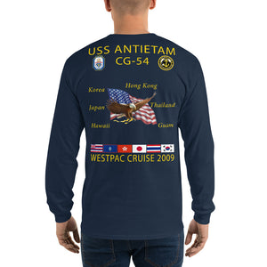 USS Antietam (CG-54) 2009 Long Sleeve Cruise Shirt
