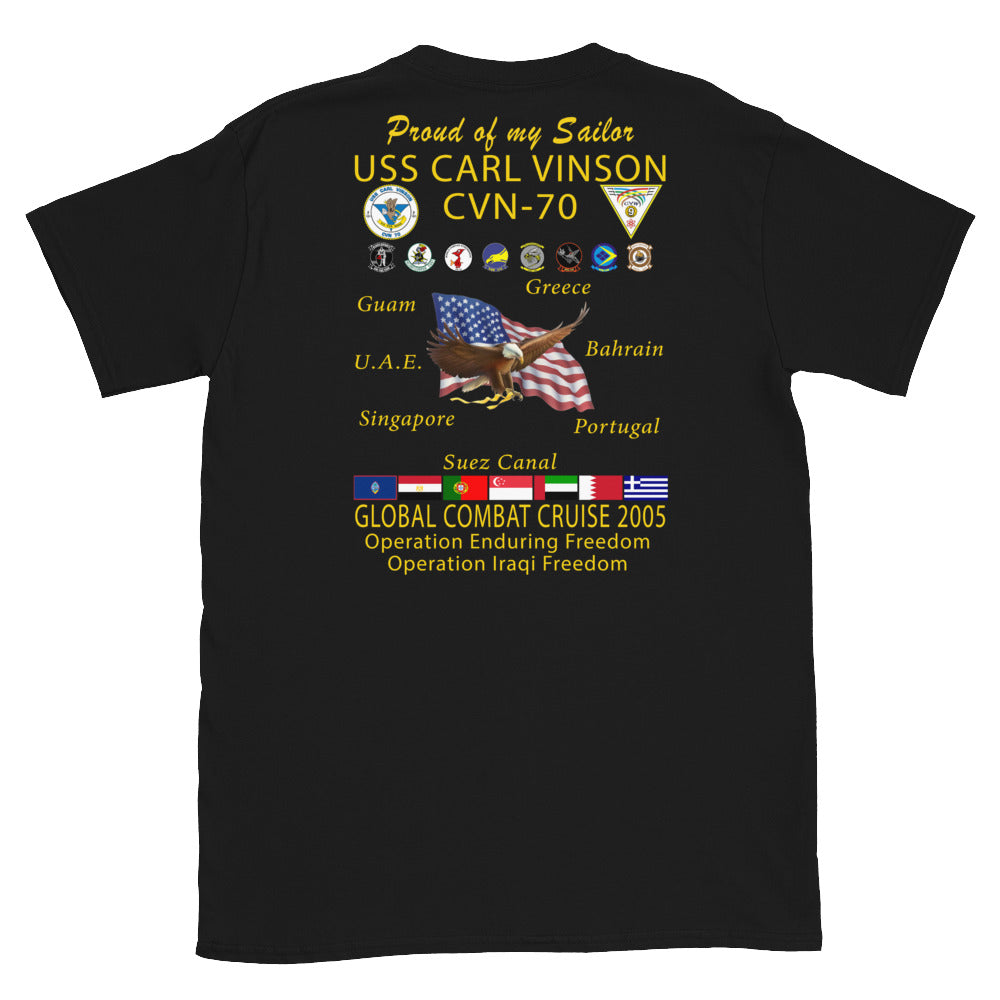 USS Carl Vinson (CVN-70) 2005 Cruise Shirt - FAMILY