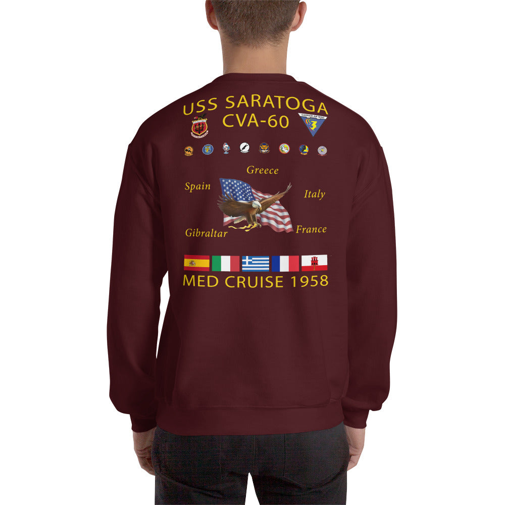 USS Saratoga (CVA-60) 1958 Cruise Sweatshirt