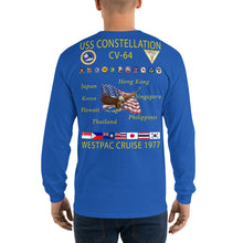 Load image into Gallery viewer, USS Constellation (CV-64) 1977 Long Sleeve Cruise Shirt