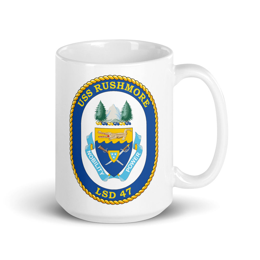 USS Rushmore (LSD-47) Ship's Crest Mug