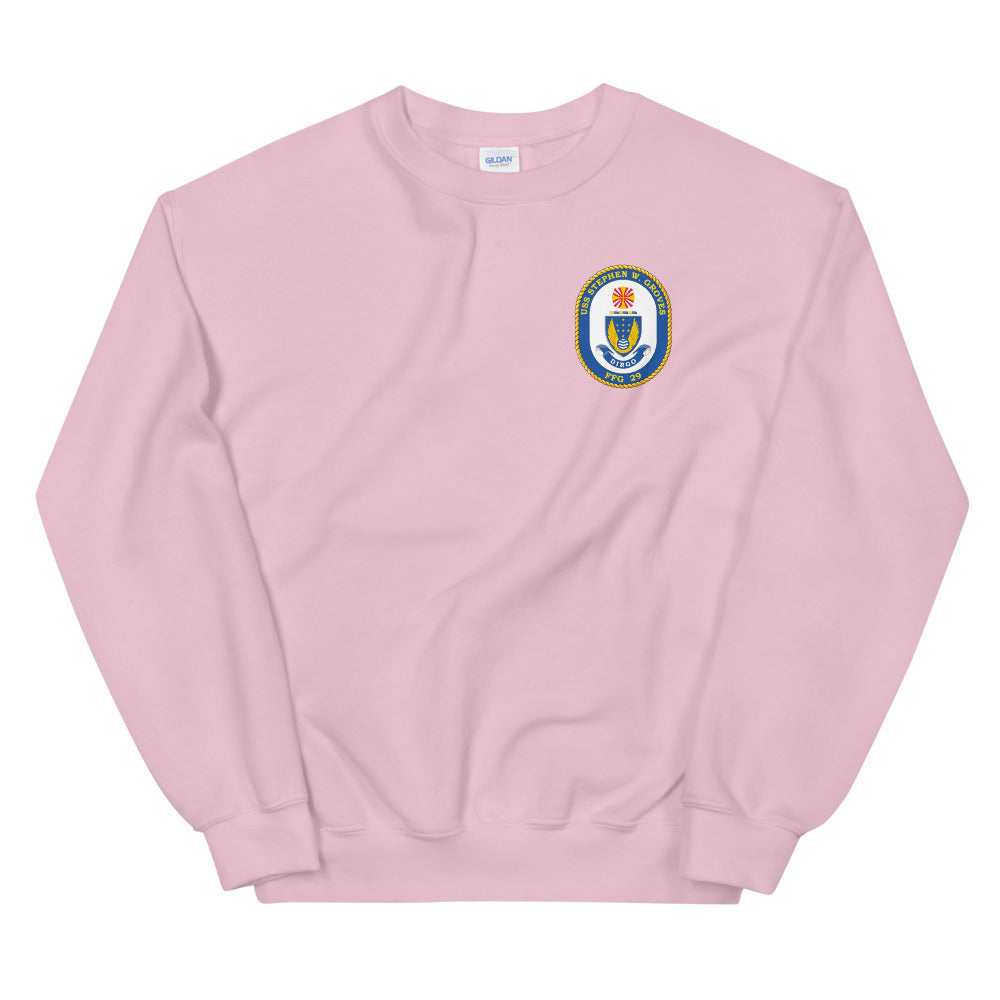USS Stephen W. Groves (FFG-29) Ship's Crest Sweatshirt