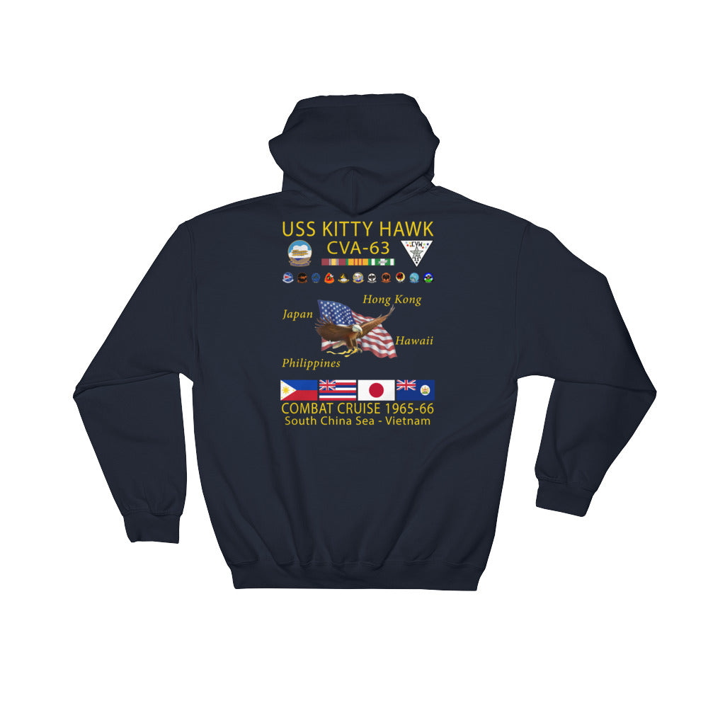 USS Kitty Hawk (CVA-63) 1965-66 Cruise Hoodie