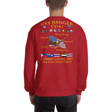 Load image into Gallery viewer, USS Ranger (CV-61) 1991 Cruise Sweatshirt