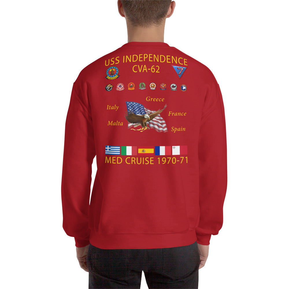USS Independence (CVA-62) 1970-71 Cruise Sweatshirt