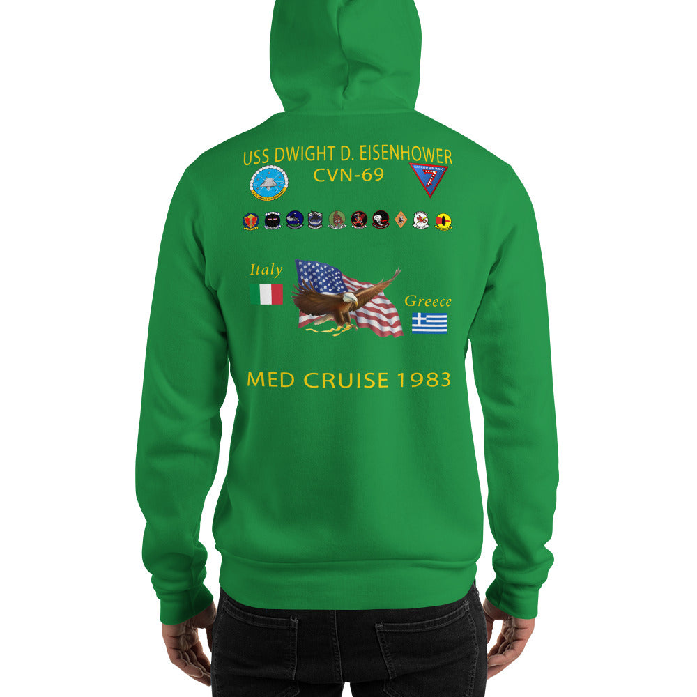 USS Dwight D. Eisenhower (CVN-69) 1983 Cruise Hoodie
