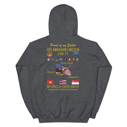 USS Abraham Lincoln (CVN-72) 2004-05 Cruise Hoodie - Family