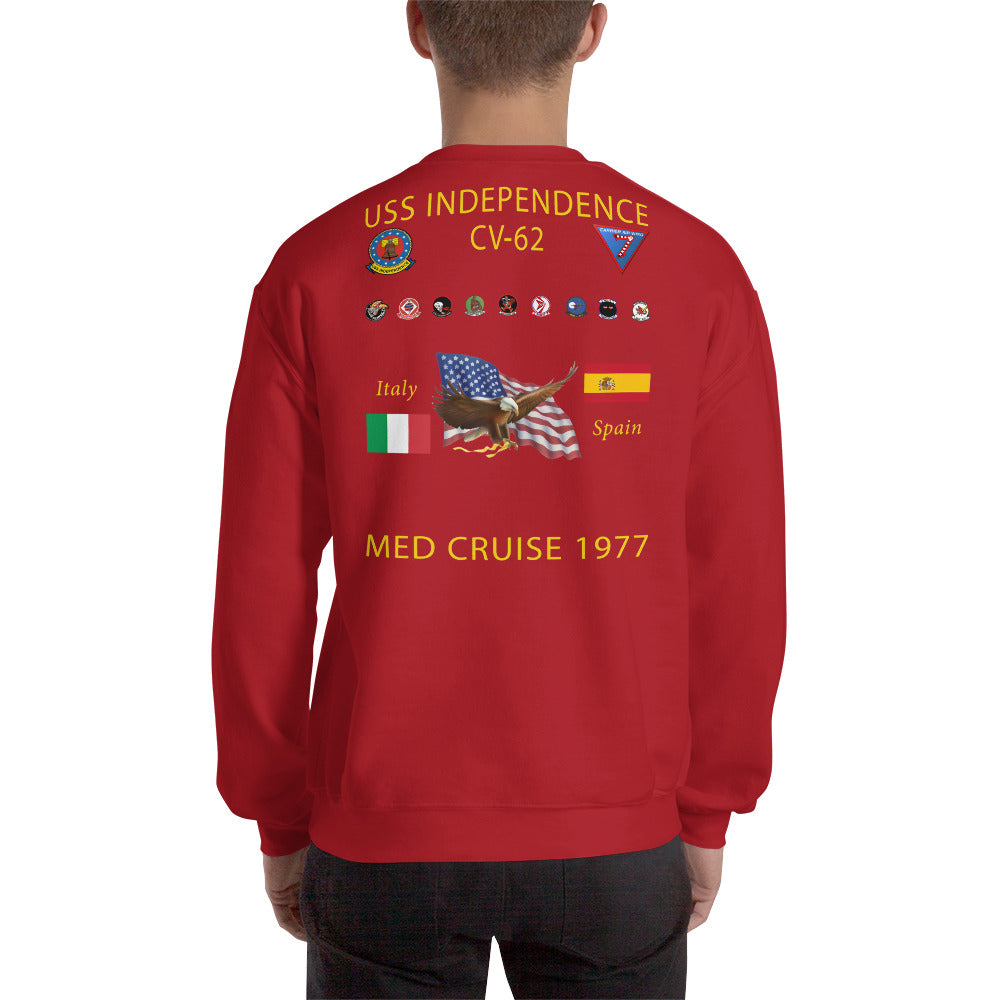 USS Independence (CV-62) 1977 Cruise Sweatshirt