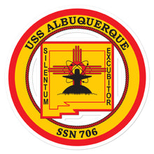 Load image into Gallery viewer, USS Albuquerque (SSN-706) Ship&#39;s Crest Vinyl Sticker