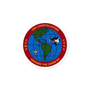 USS Constellation (CV-64) Around the Horn '93 Vinyl Sticker