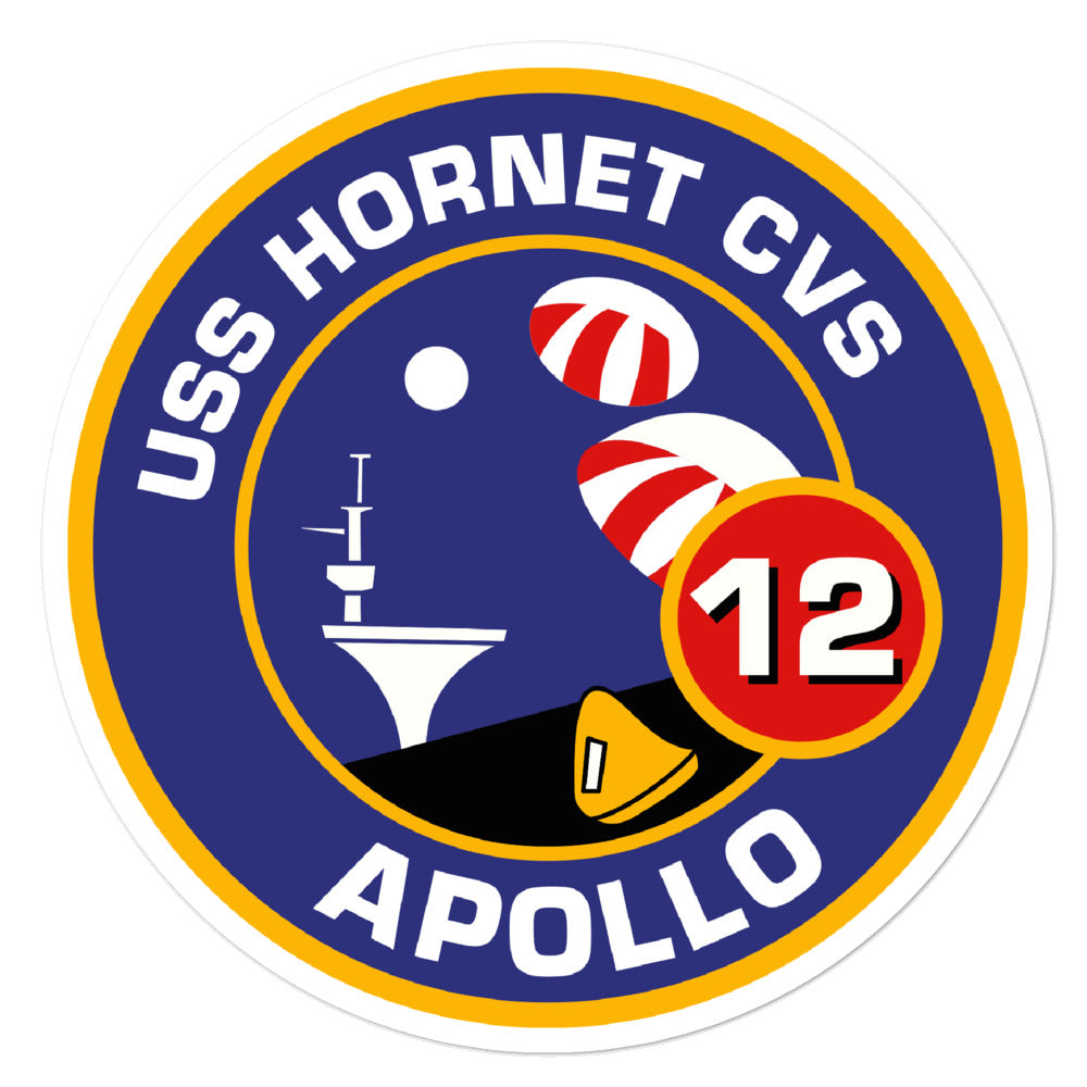 USS Hornet (CVS-12) Apollo 12 Vinyl Sticker