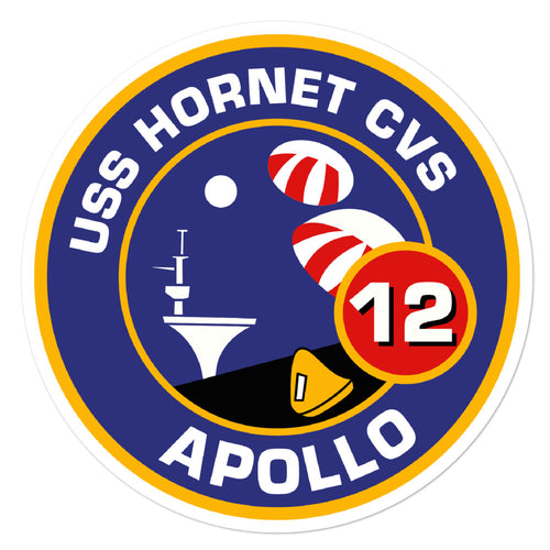 USS Hornet (CVS-12) Apollo 12 Vinyl Sticker