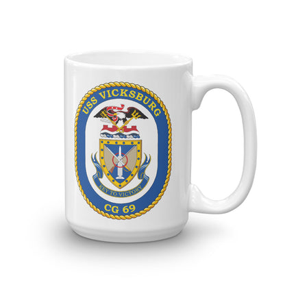 USS Vicksburg (CG-69) Ship's Crest Mug
