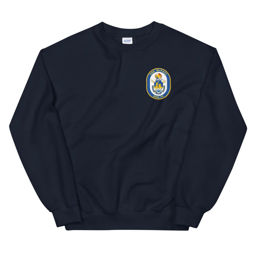 USS McFaul (DDG-74) Ship's Crest Sweatshirt
