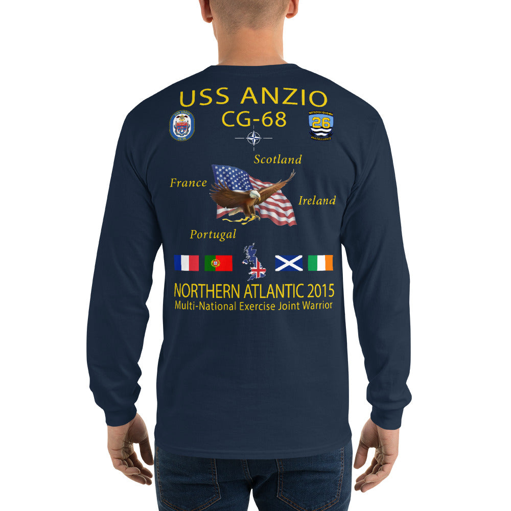 USS Anzio (CG-68) 2015 Long Sleeve Cruise Shirt