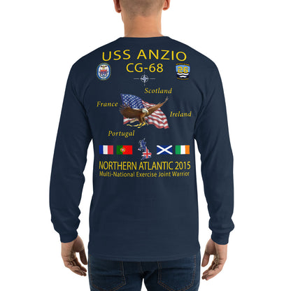 USS Anzio (CG-68) 2015 Long Sleeve Cruise Shirt