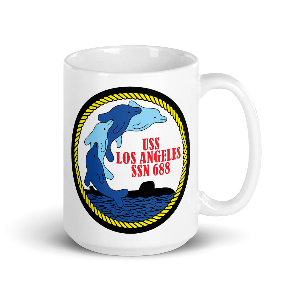 USS Los Angeles (SSN-688) Ship's Crest Mug