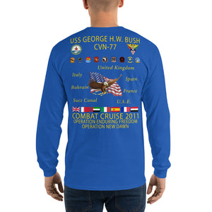 USS George HW Bush (CVN-77) 2011 Long Sleeve Cruise Shirt