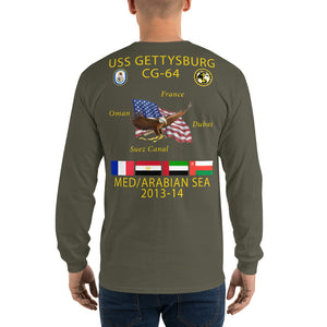 USS Gettysburg (CG-64) 2013-14 Long Sleeve Cruise Shirt