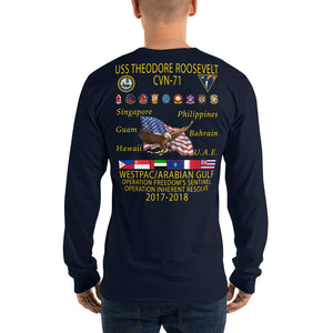 USS Theodore Roosevelt (CVN-71) 2017-18 Long Sleeve Cruise Shirt