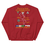 USS Abraham Lincoln (CVN-72) 1990 Cruise Sweatshirt - FAMILY