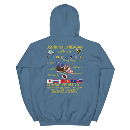 USS Ronald Reagan (CVN-76) 2011 Cruise Hoodie
