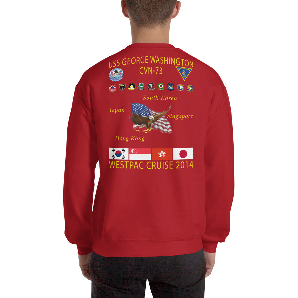 USS George Washington (CVN-73) 2014 Cruise Sweatshirt